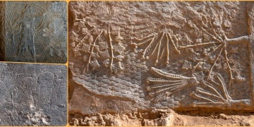 Musulda Maşki Kapısı restore edilirken, yeni Asur kaya kabartmaları bulundu