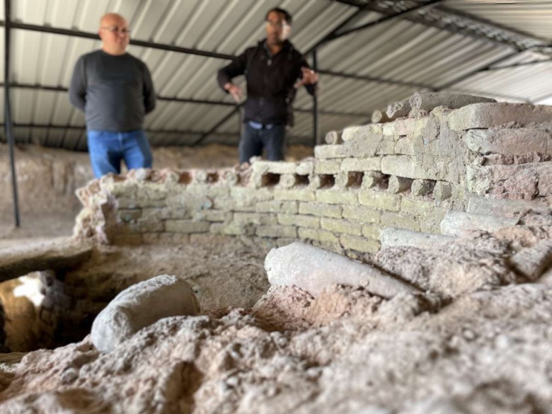 Konya'da kentsel dönüşüm alanında bulunan Selçuklu seramik fırını