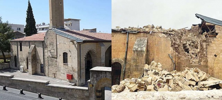 Öncesi ve sonrası ile depremde zarar gören tarihi eserler