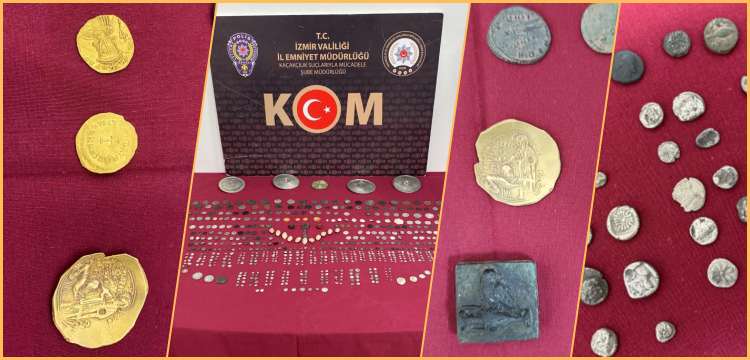 İngiltere'ye kaçırılmak istenen 677 tarihi eser İzmir'de bir TIR'da yaklandı