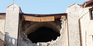 Hataydaki 659 yıllık Aziz Georgios Rum Ortodoks Kilisesi depremde büyük hasar gördü