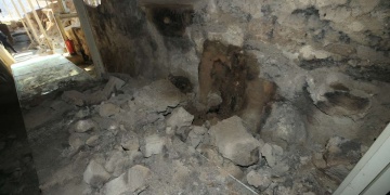 Depremler sonucu Arslantepe Höyüğünün kerpiçleri böyle hasar gördü