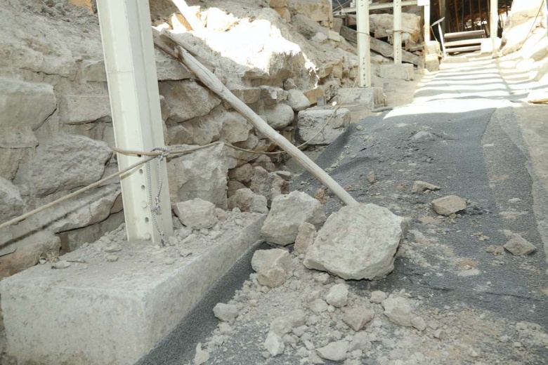 Arslantepe Höyüğü'nün depremden sonraki görüntüleri