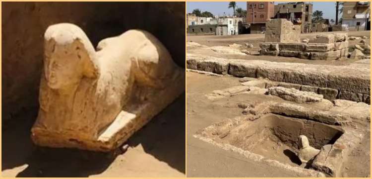 Mısır'daki bir tapınakta Roma İmparatorunu andıran sfenks bulundu