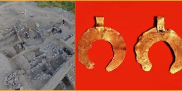 Ermenistanda bir mezarda iki iskelet ve 3 altın kolye bulundu