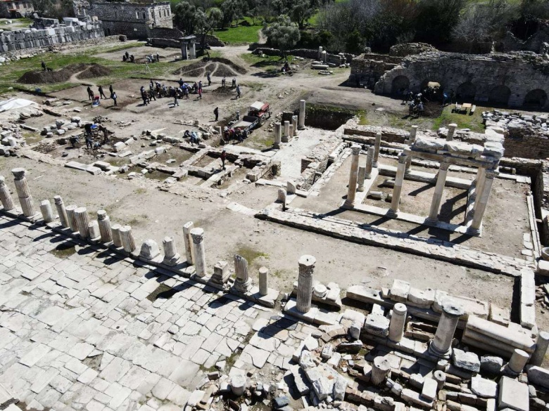 Stratonikeia antik kenti arkeoloji kazılarından yeni görüntüler