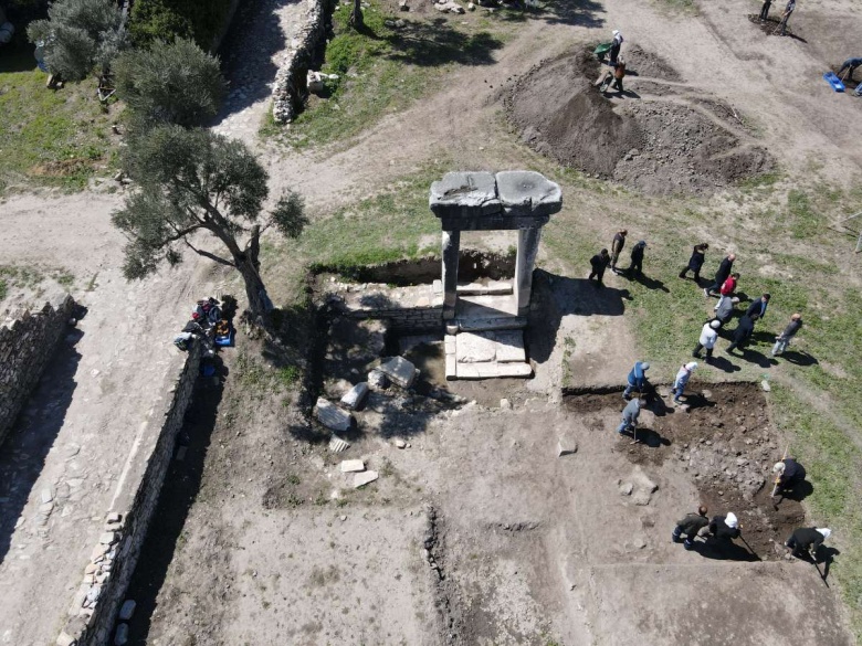 Stratonikeia antik kenti arkeoloji kazılarından yeni görüntüler