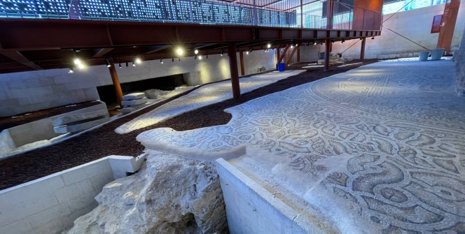 Kazlıçeşme Mozaik Müzesinin açılışı için son hazırlıklar yapılıyor