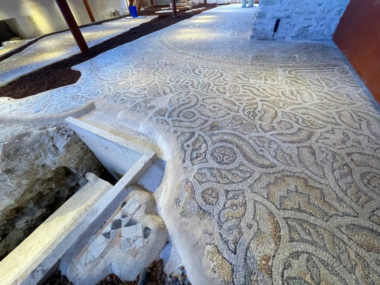Kazlıçeşme Mozaik Müzesi'nin açılışı için son hazırlıklar yapılıyor