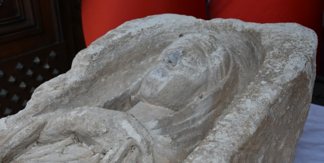 İtalyanın Türkiyeye iade ettiği Zeugma Antik kenti kökenli tarihi mezar steli