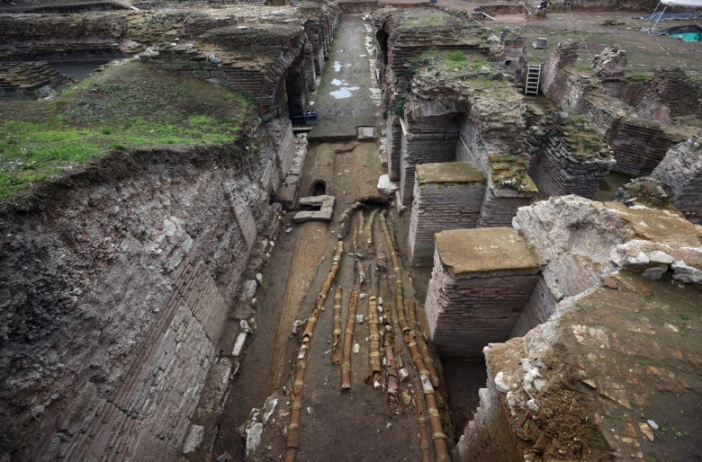 Saraçhane Arkeoloji Parkı'ndaki kazılardan yeni görüntüler