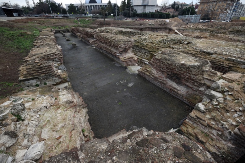 Saraçhane Arkeoloji Parkı'ndaki kazılardan yeni görüntüler