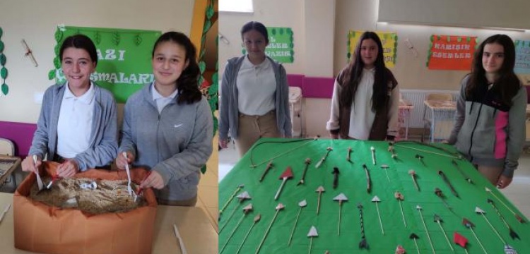 Lüleburgaz’da ortaokul öğrencileri Arkeo - Çocuk sergisi açtı