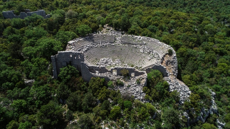 Termessos Antik Kenti hiç bir kazı yapılmadan UNESCO Dünya Mirası listesine girdi