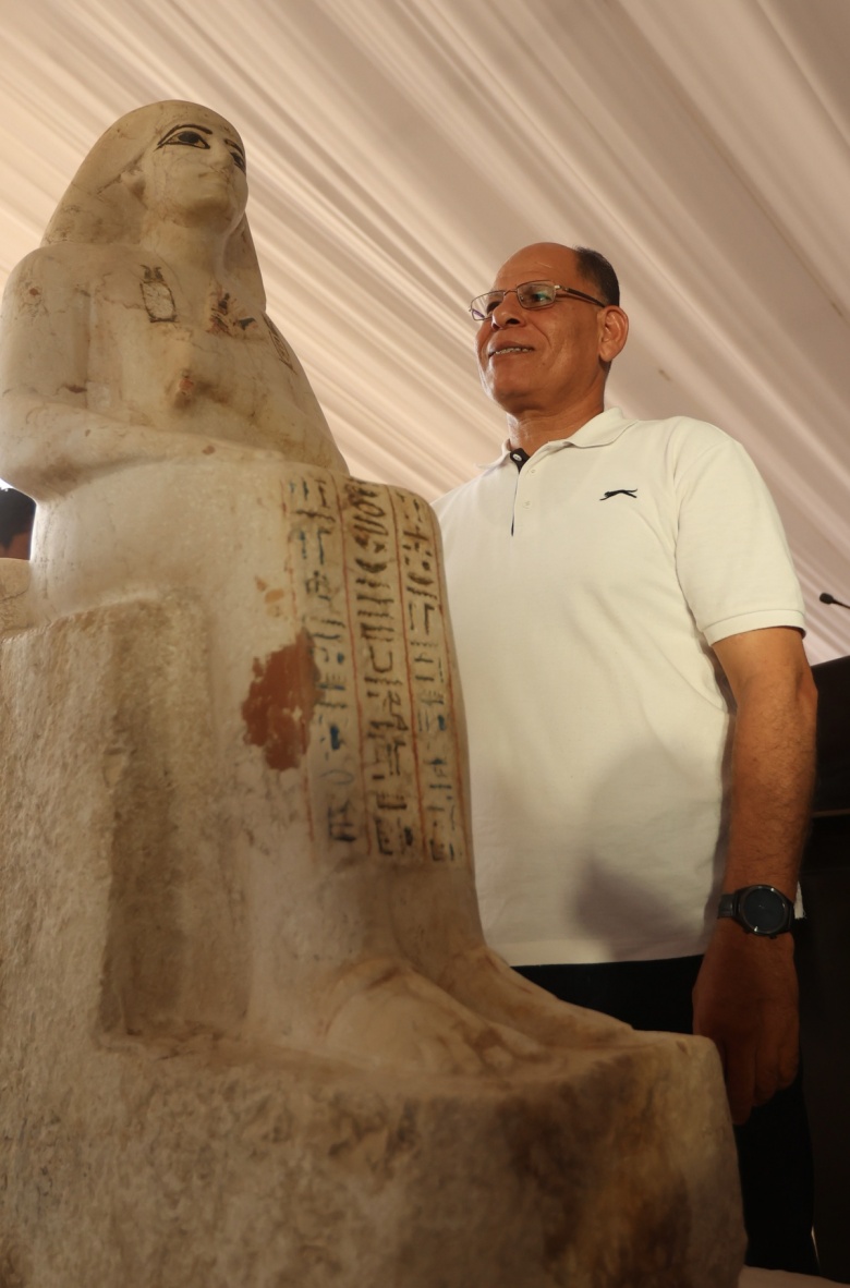 Mısır'da Sakkara arkeoloji kazılarında bu sene bulunan eserler sergilendi