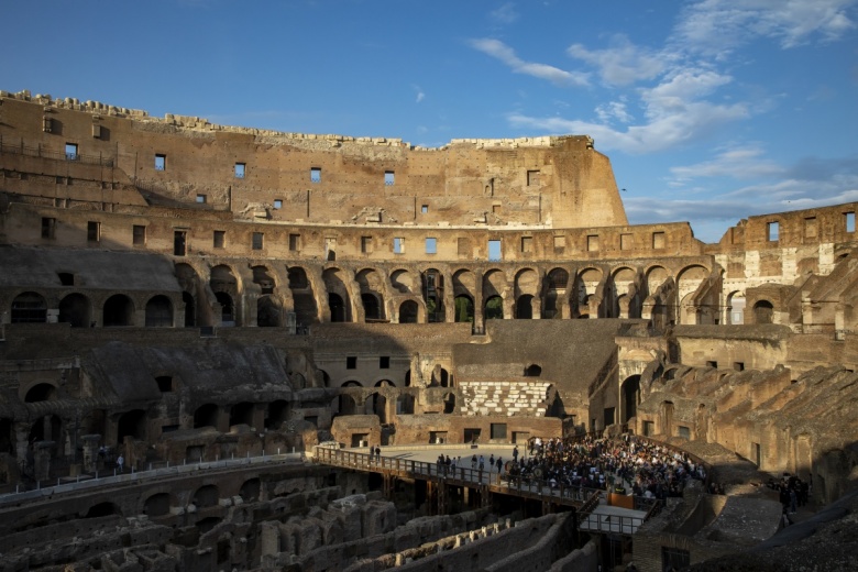 Roma'daki Kolezyum'da turistler için yeni asansör girişi açıldı