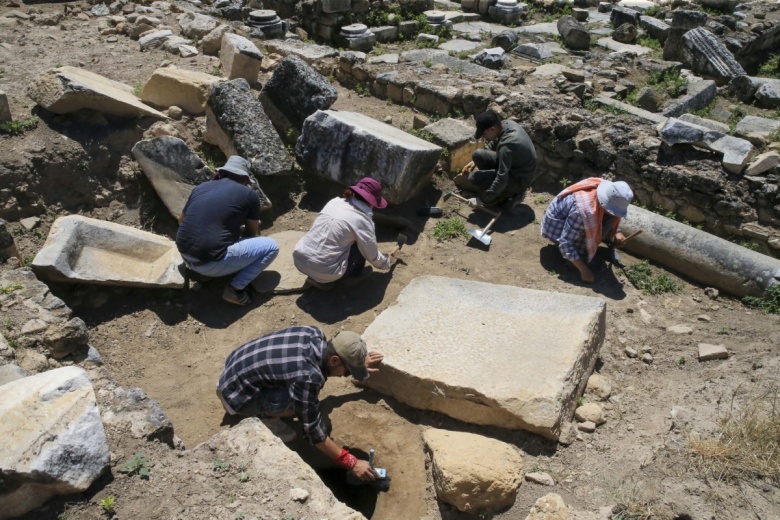 Sebaste Antik Kenti 2023 yılı arkeoloji kazılarından görüntüler