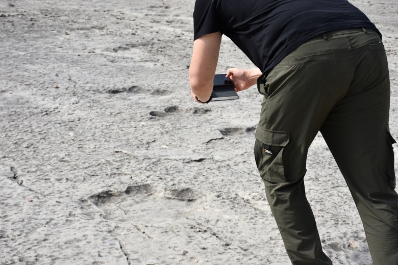 Türkmenistan'ın Köytendağ dinozor yaylasında binlerce dinozor ayak izi var