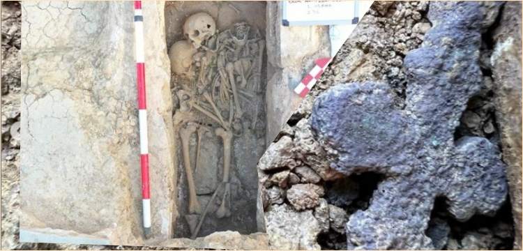 Haydarpaşa arkeoloji kazılarında bin yıllık mezarlar ve haç şeklinde kolyeler bulundu