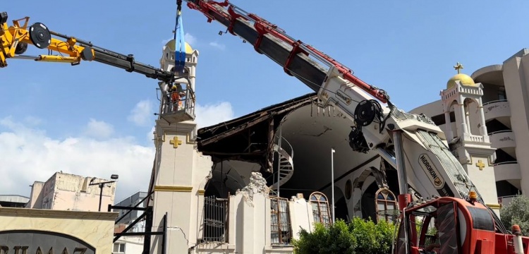 Aziz Nikola Rum Ortodoks Kilisesi deprem hasarları onarılıyor