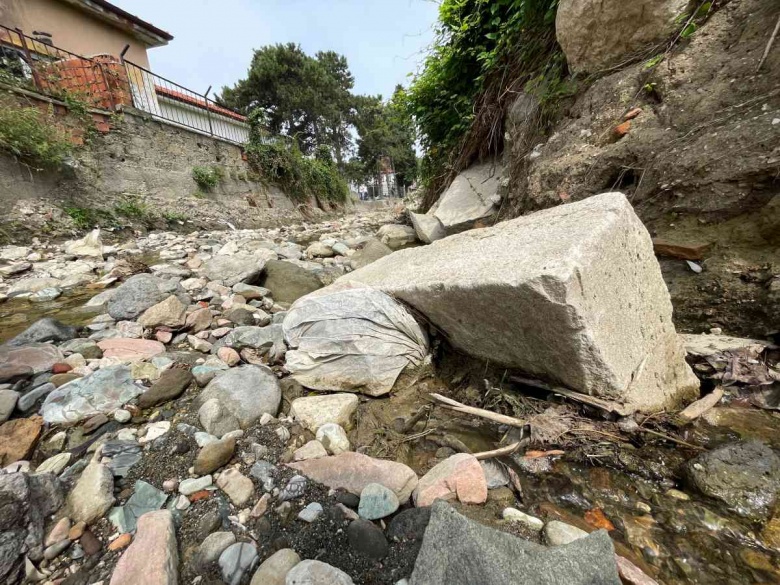 Amasra'da sel suları Roma dönemi su kanalı kalıntıları ortaya çıktı