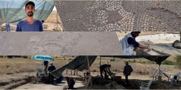 Bahçesine fidan diken Elazığlı köylü tarihi mozaik buldu, arkeologlar kazıya başladı