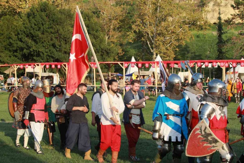 Belgrad Beyaz Kartallar Ortaçağ Festivali'nden manzaralar