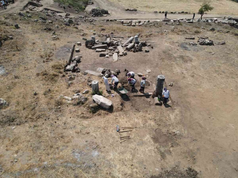 Hyllarima Antik Kenti arkeoloji kazılarda deprem izlerine rastlandı