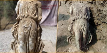 Arkeologlar Syedra Antik Kentinde bir zafer tanrıçası heykeli daha buldular