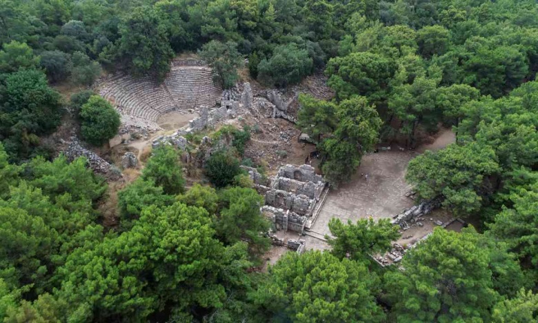 Phaselis Antik Kenti 2023 arkeoloji kazılarından görüntüler