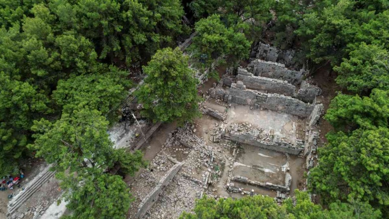 Phaselis Antik Kenti 2023 arkeoloji kazılarından görüntüler