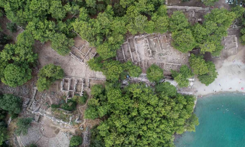 Phaselis Antik Kenti 2023 arkeoloji kazılarından görüntüler