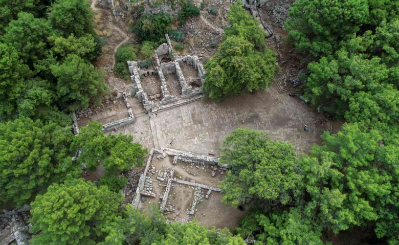 Phaselis Antik Kenti 2023 arkeoloji kazılarından görüntüler