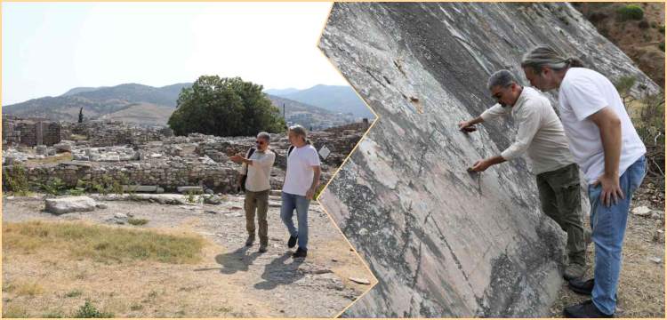 Jeologlar ve arkeologlar Ayasuluk Tepesi'nde antik kentleri yıkan depremleri araştırıyor