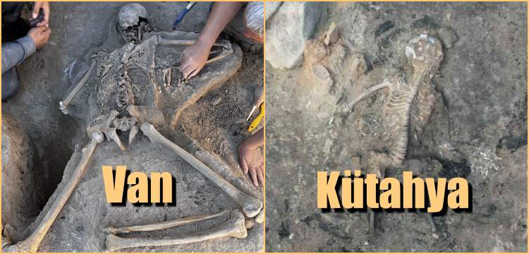 Türk arkeologlar Van'dan sonra beyni çürümemiş bir iskelet de Kütahya'da buldu