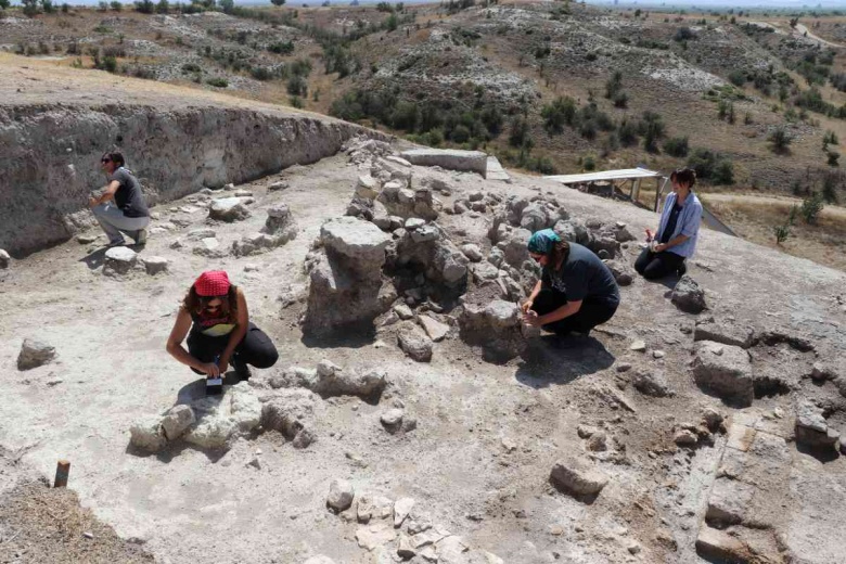 Üç bin 500 yıllık üzüm çekirdeği bulunan Aşağıseyit Höyüğü'nden fotoğraflar