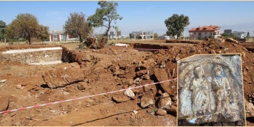 Denizlide villa inşaatı için kazılan temelden arkeolojik eser çıktı