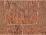 Engraving in Namibia shows detailed human and animal tracks carved in stone