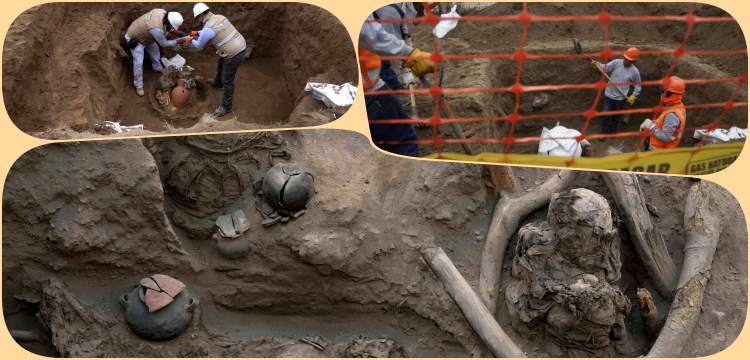 Peru'da doğalgaz hattı inşaatında İchma dönemine ait mumyalar bulundu