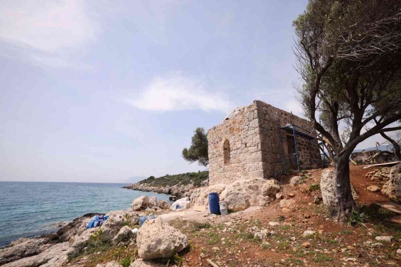 Muğla'nın Orata Adası'ndaki tarihi eserlerin restorasyonu başlıyor...