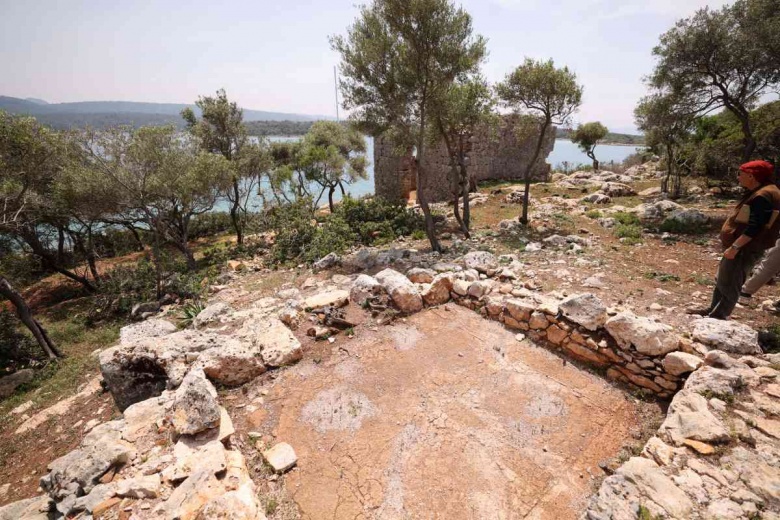 Muğla'nın Orata Adası'ndaki tarihi eserlerin restorasyonu başlıyor...