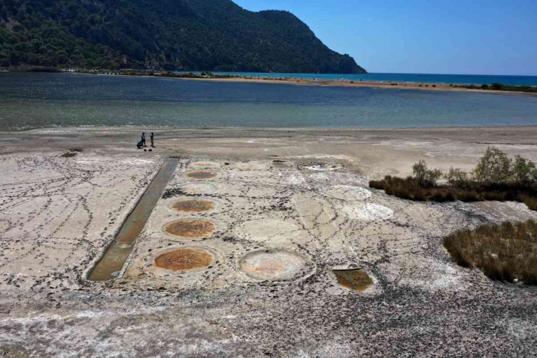 İztuzu Plajı'ndaki antik Kaunos tuzlasının 2 bin yıldır işlevini kaybetmediği anlaşıldı