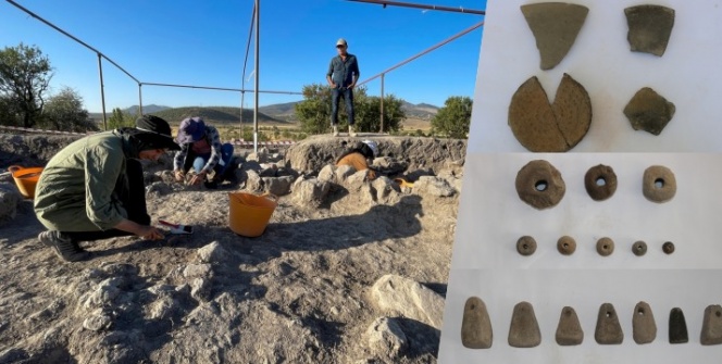Konyadaki Gökhöyükte 3 bin yıllık dokuma atölyesinin kalıntıları bulundu
