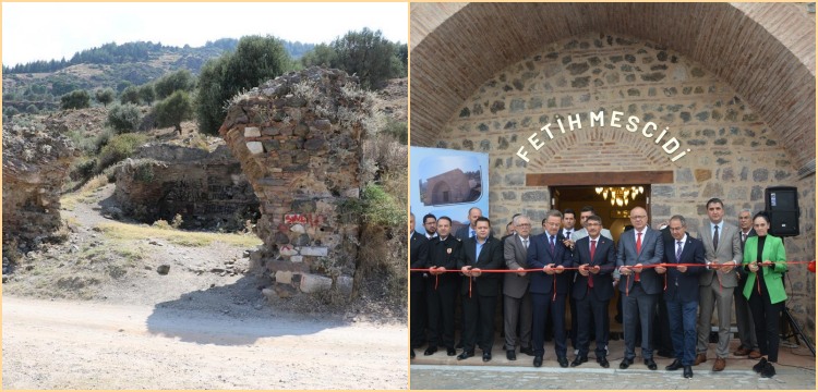 Manisa'da restorasyonu tamamlanan Fetih Mescidi'nde 710 yıl sonra ilk namaz kılındı