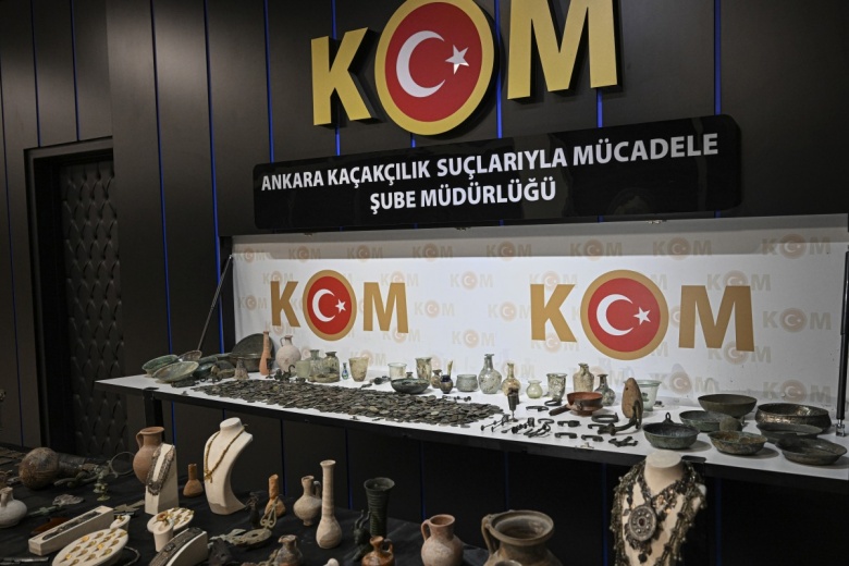 Ankara'da tarihi eser kaçakçılığı operasyonunda çok sayıda ele geçirildi