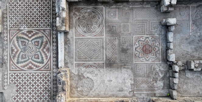 Kayserinin İncesu ilçesinde bulunan 1700 yıllık mozaikler göz kamaştırıyor