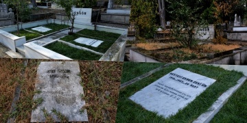 İstiklal Marşının bestecisi Osman Zeki Üngörün tahrip olmuş mezarı onarıldı