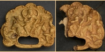 Kazakistanda arkeologlar Göktürk Kağanı tasvirli 1.500 yıllık altın tokalar buldular