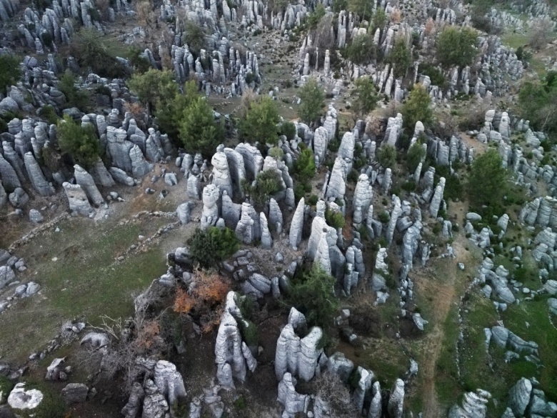 Antalya'nın 65 milyon yıllık Adam Kayaları