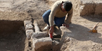 Dara Antik Kenti arkeoloji kazılarında 1500 yıllık içme suyu kanalı bulundu